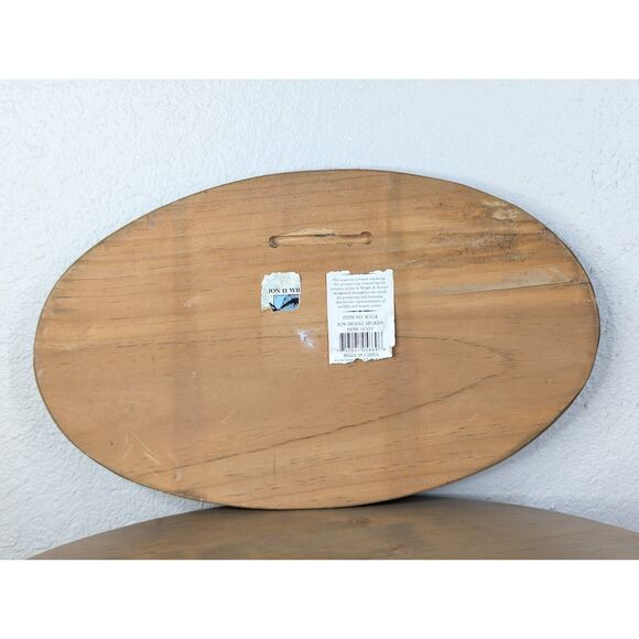 Moose Spoken Here! Jon Q. Wright Oval Wood Moose Art Sign Woodland Animal Cabin - Picture 2 of 8